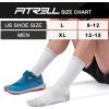 imageFITRELL 6 Pack Mens Athletic Moisture Wicking Crew Socks Cushioned Sport Running Work Boot Socks Size 9121215White6