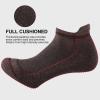 imageFITRELL 6 Pack Mens Athletic Running Ankle Socks Low Cut Cushioned Wicking AntiBlister Breathable Sport SocksAlmondkhakibrownblack