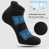 imageFITRELL 6 Pack Mens Athletic Running Ankle Socks Low Cut Cushioned Wicking AntiBlister Breathable Sport SocksBlack