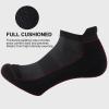 imageFITRELL 6 Pack Mens Athletic Running Ankle Socks Low Cut Cushioned Wicking AntiBlister Breathable Sport SocksBlack