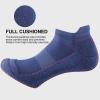 imageFITRELL 6 Pack Mens Athletic Running Ankle Socks Low Cut Cushioned Wicking AntiBlister Breathable Sport SocksBluegreyblack