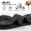 imageFITRELL 6 Pack Mens Athletic Running Ankle Socks Low Cut Cushioned Wicking AntiBlister Breathable Sport SocksBluegreyblack