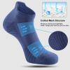 imageFITRELL 6 Pack Mens Athletic Running Ankle Socks Low Cut Cushioned Wicking AntiBlister Breathable Sport SocksBluegreyblack
