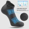 imageFITRELL 6 Pack Mens Athletic Running Ankle Socks Low Cut Cushioned Wicking AntiBlister Breathable Sport SocksDark Grey