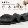 imageFITRELL 6 Pack Mens Athletic Running Ankle Socks Low Cut Cushioned Wicking AntiBlister Breathable Sport SocksDark Grey
