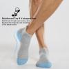 imageFITRELL 6 Pack Mens Athletic Running Ankle Socks Low Cut Cushioned Wicking AntiBlister Breathable Sport SocksLight Grey