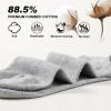 imageFITRELL 6 Pack Mens Athletic Running Ankle Socks Low Cut Cushioned Wicking AntiBlister Breathable Sport SocksLight Grey