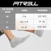 imageFITRELL 6 Pack Mens Athletic Running Ankle Socks Low Cut Cushioned Wicking AntiBlister Breathable Sport SocksLight Grey