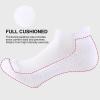 imageFITRELL 6 Pack Mens Athletic Running Ankle Socks Low Cut Cushioned Wicking AntiBlister Breathable Sport SocksWhite
