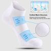 imageFITRELL 6 Pack Mens Athletic Running Ankle Socks Low Cut Cushioned Wicking AntiBlister Breathable Sport SocksWhite