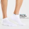 imageFITRELL 6 Pack Mens Athletic Running Ankle Socks Low Cut Cushioned Wicking AntiBlister Breathable Sport SocksWhite