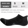 imageFITRELL 6 Pack Womens Ankle Running Socks Cushioned Low Cut Tab Athletic SocksBlack