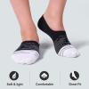 imageFITRELL 8 Pack Womens No Show Socks Size 69911 Nonslip Boat socksBlack8