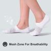 imageFITRELL 8 Pack Womens No Show Socks Size 69911 Nonslip Boat socksWhite2black3grey3