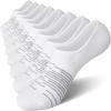 imageFITRELL 8 Pack Womens No Show Socks Size 69911 Nonslip Boat socksWhite8