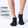 imageFITRELL Mens 6 Pack Ankle Running Socks Low Cut Cushioned Athletic Sports Socks 799121215Blackblue
