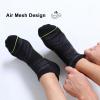 imageFITRELL Mens 6 Pack Ankle Running Socks Low Cut Cushioned Athletic Sports Socks 799121215Blackgraygreenred