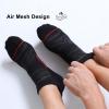 imageFITRELL Mens 6 Pack Ankle Running Socks Low Cut Cushioned Athletic Sports Socks 799121215Blackred