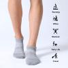 imageFITRELL Mens 6 Pack Ankle Running Socks Low Cut Cushioned Athletic Sports Socks 799121215Light Graywhite