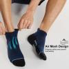 imageFITRELL Mens 6 Pack Ankle Running Socks Low Cut Cushioned Athletic Sports Socks 799121215Navy Black