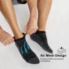 imageFITRELL Mens 6 Pack Ankle Running Socks Low Cut Cushioned Athletic Sports Socks 799121215New Black