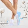 imageFITRELL Mens 6 Pack Ankle Running Socks Low Cut Cushioned Athletic Sports Socks 799121215White Aqua