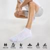 imageFITRELL Mens 6 Pack Ankle Running Socks Low Cut Cushioned Athletic Sports Socks 799121215White Aqua