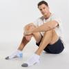 imageFITRELL Mens 6 Pack Ankle Running Socks Low Cut Cushioned Athletic Sports Socks 799121215White Sky