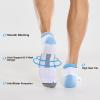 imageFITRELL Mens 6 Pack Ankle Running Socks Low Cut Cushioned Athletic Sports Socks 799121215White Sky