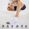 imageFITRELL Mens 6 Pack Ankle Running Socks Low Cut Cushioned Athletic Sports Socks 799121215White Sky