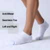 imageFITRELL Mens 6 Pack Ankle Running Socks Low Cut Cushioned Athletic Sports Socks 799121215Whiteblue
