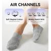 imageFITRELL No Show Socks Womens Cotton Cushioned Athletic Ankle Low Cut Invisible Non Slip Socks 58 Pairs3 Pairs Classicblackwhitegrey