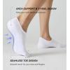 imageFITRELL No Show Socks Womens Cotton Cushioned Athletic Ankle Low Cut Invisible Non Slip Socks 58 Pairs3 Pairs Classicblackwhitegrey
