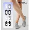 imageFITRELL No Show Socks Womens Cotton Cushioned Athletic Ankle Low Cut Invisible Non Slip Socks 58 Pairs8 Pairs Ankle  Low Blackwhitedark Greygrey