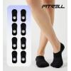 imageFITRELL No Show Socks Womens Cotton Cushioned Athletic Ankle Low Cut Invisible Non Slip Socks 58 Pairs8 Pairs Black