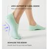 imageFITRELL No Show Socks Womens Cotton Cushioned Athletic Ankle Low Cut Invisible Non Slip Socks 58 Pairs8 Pairs Mulicolor  Bliss Cream