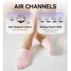 imageFITRELL No Show Socks Womens Cotton Cushioned Athletic Ankle Low Cut Invisible Non Slip Socks 58 Pairs8 Pairs Mulicolor  Bliss Cream