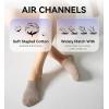 imageFITRELL No Show Socks Womens Cotton Cushioned Athletic Ankle Low Cut Invisible Non Slip Socks 58 Pairs8 Pairs Mulicolor  Tan