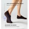 imageFITRELL No Show Socks Womens Cotton Cushioned Athletic Ankle Low Cut Invisible Non Slip Socks 58 Pairs8 Pairs Mulicolor  Tan