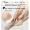 imageFITRELL No Show Socks Womens Cotton Cushioned Athletic Ankle Low Cut Invisible Non Slip Socks 58 Pairs8 Pairs Mulicolor  Tan