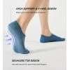 imageFITRELL No Show Socks Womens Cotton Cushioned Athletic Ankle Low Cut Invisible Non Slip Socks 58 Pairs8 Pairs Mulicolor  Wonder Amber