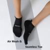 imageFitrell 6 Pack Womens Ankle Running Socks Low Cut Athletic Socks With Tab Black Medium