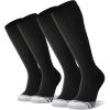 imageFITRELL 23 Pack Baseball Soccer Softball Socks for Kids Youth Men ampamp Women OvertheCalf Knee High Socks Multiple ColorsBlack 2 Pack