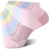 imageFITRELL 56 Pairs Ankle Running Socks for Women Athletic Cushioned Low Cut Tab Sports Socks6 Pairs Macaron