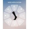 imageFITRELL 4 Pairs Compression Socks for Women amp Men 1520mmHg Circulation Support for Athletic Travel Daily WearBlack4