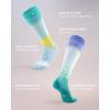 imageFITRELL 4 Pairs Compression Socks for Women amp Men 1520mmHg Circulation Support for Athletic Travel Daily WearBluegreendark Bluepurple