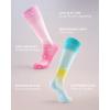 imageFITRELL 4 Pairs Compression Socks for Women amp Men 1520mmHg Circulation Support for Athletic Travel Daily WearBlueorangepinkpurple