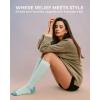 imageFITRELL 4 Pairs Compression Socks for Women amp Men 1520mmHg Circulation Support for Athletic Travel Daily WearGreenpinkyellowblue