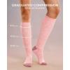 imageFITRELL 4 Pairs Compression Socks for Women amp Men 1520mmHg Circulation Support for Athletic Travel Daily WearGreenpinkyellowblue