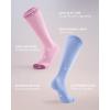 imageFITRELL 4 Pairs Compression Socks for Women amp Men 1520mmHg Circulation Support for Athletic Travel Daily WearPinkbluepurplewhite